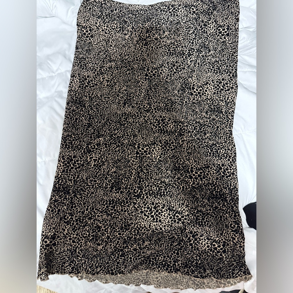 No Boundaries Leopard Print Skirt